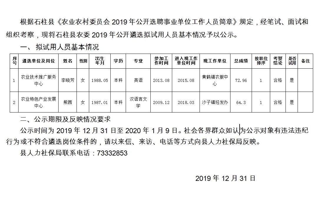 百和岘村委会招聘启事